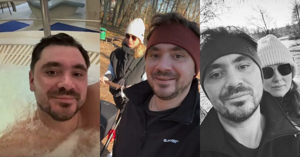 Daniel Martyniuk z żoną Faustyną i synem