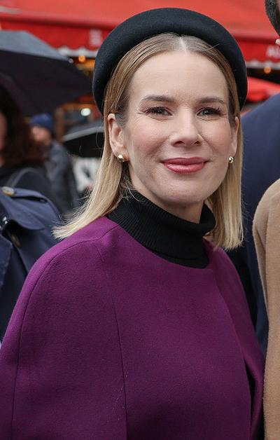 Marta Nawrocka w katedrze Notre-Dame w Paryżu