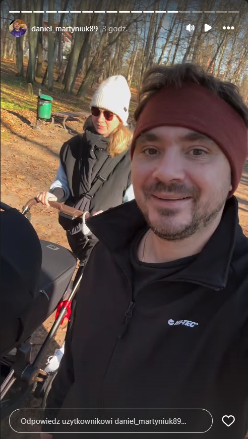 Daniel Martyniuk z żoną Faustyną i synem