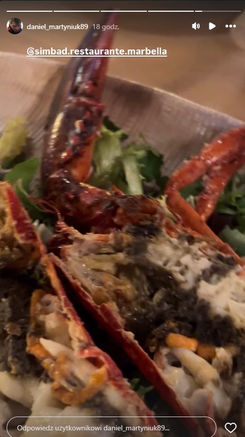 Tak Daniel Martyniuk zabawia się w Hiszpanii.