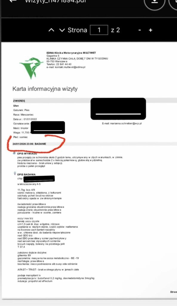 Marianna Schreiber udostępnia kolejną kartę informacyjną