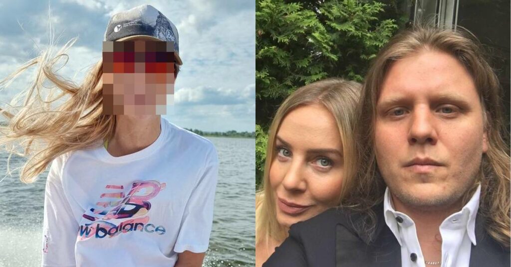 Piotr Woźniak-Starak i kelnerka Ewa z łodzi Starak